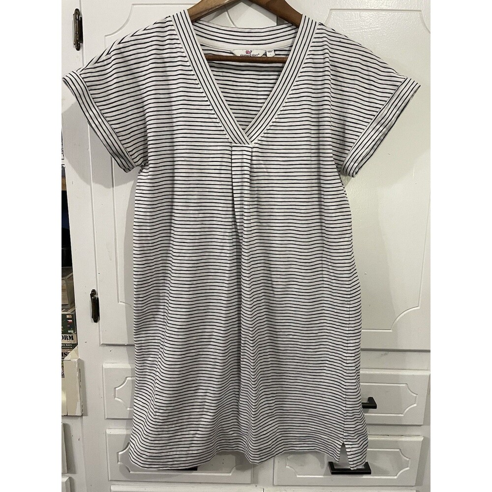 Vineyard Vines Blue Striped Shirt Dress Women's Size Small